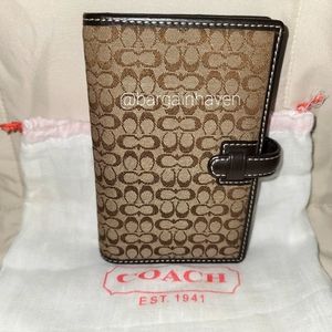 Coach Pocket Refillable Agenda with Pen